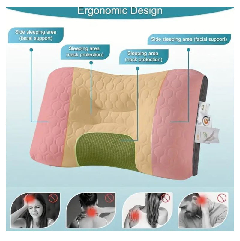 Almohada Cervical Cojin spa 3d Dormir