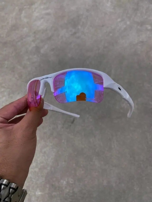 Flak 1.0 Branca Lentes Prizm + Brinde Surpresa (2x1)